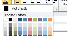 in microsoft excel for mac which color is blue-gray, text 2